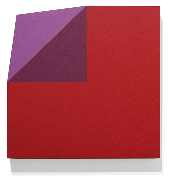 Red and Violet Bent Corner Square, 2010