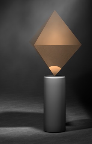 14. Octahedron on Post, 2001