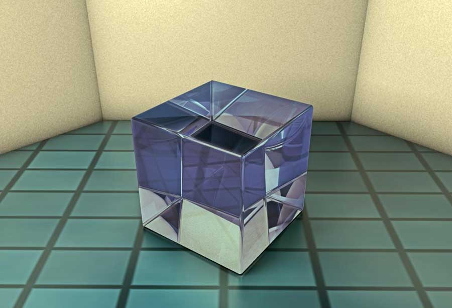 Blue Glass Cube, 2005