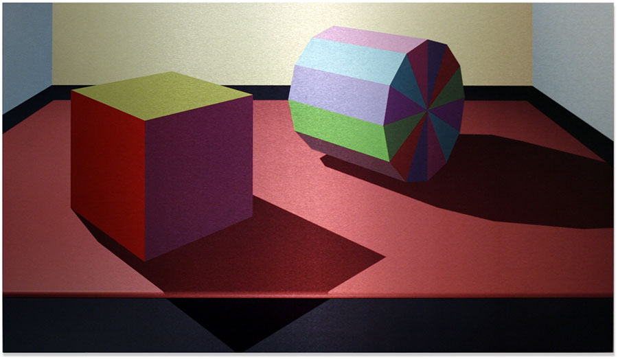 Cube and Dodecagon, Brushed, 2006