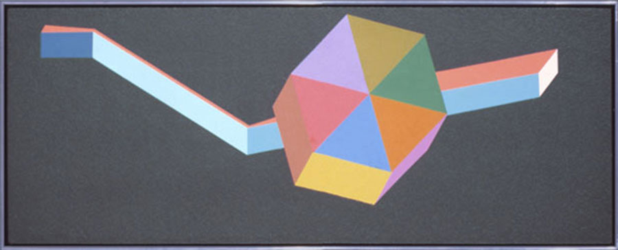 Hexagon Slab and Line, 1980-81