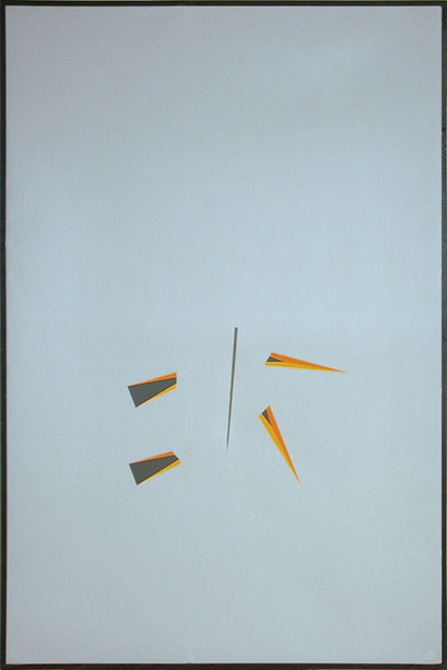 Two Split Isosceles Triangles and Line, 1980-81