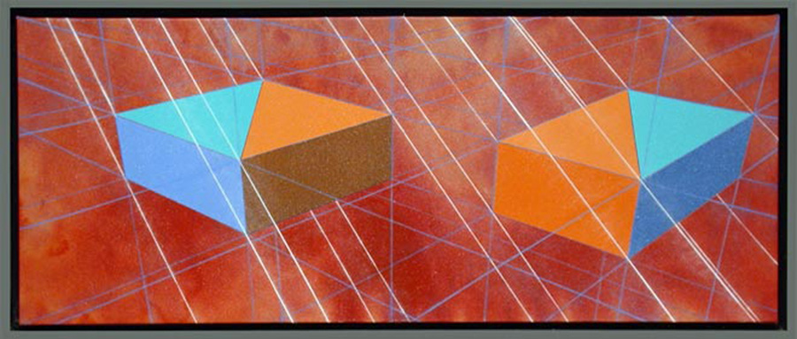 Two Diagonal Blocks, 1986