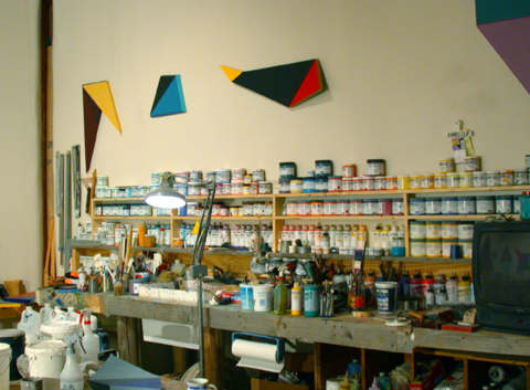 Studio View - Golden Paints